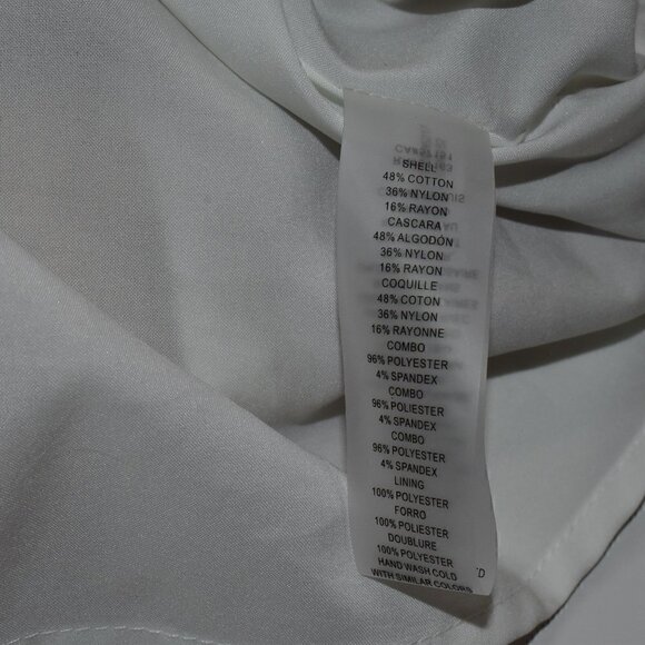 Vince Camuto Floral Lace Boho Shift Dress White Size 6 - Picture 15 of 16